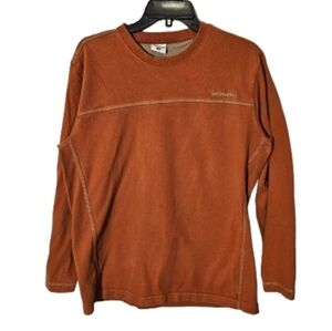 Columbia Rust Orange Long Sleeve Thick Heavy Duty Shirt Men's Size Medium